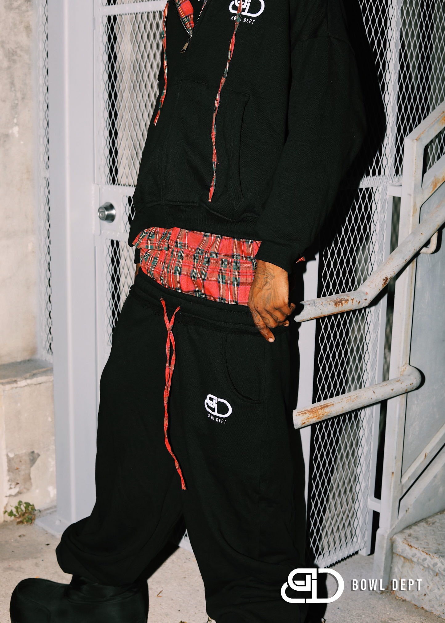 Black BowlDept Plaid Flannel Button-Up Set