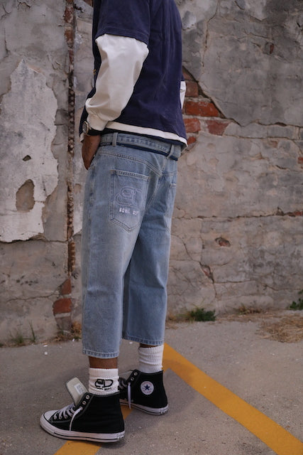Bowl Dept Denim 3/4 Shorts