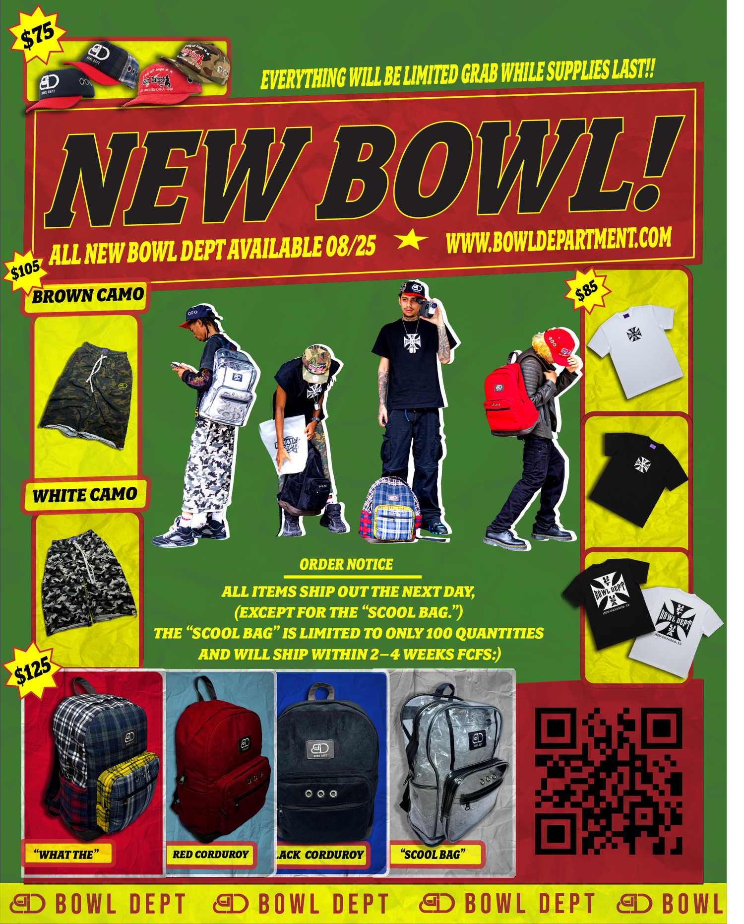 BOWL DEPT PRESENTS: BACK 2 SCHOOL DROP