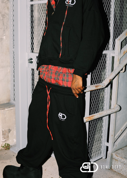 Black BowlDept Plaid Flannel Button-Up Set