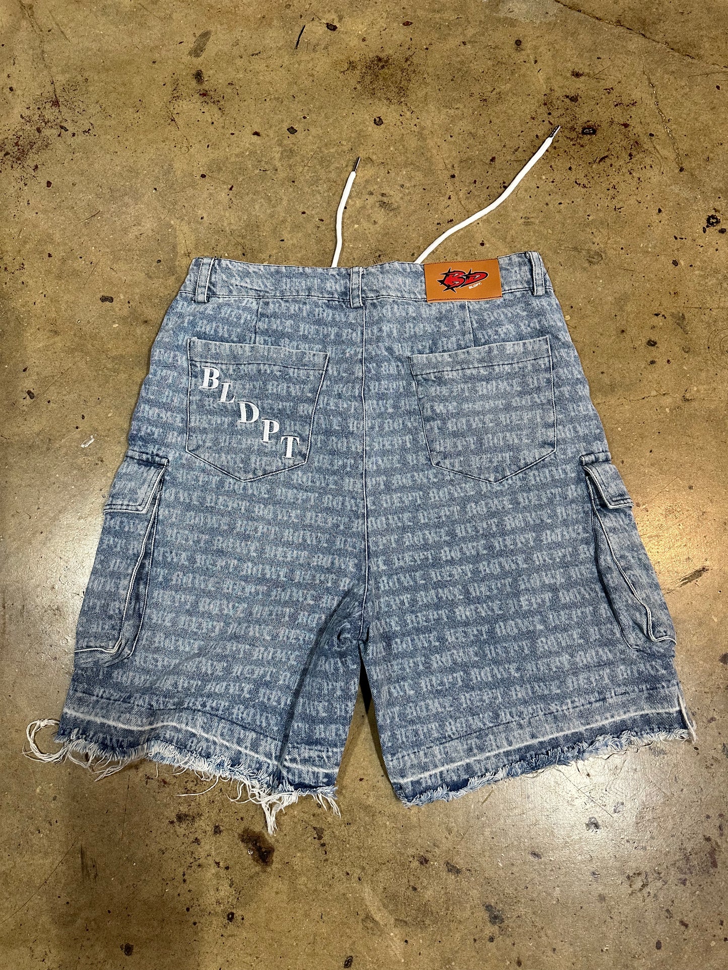 BLDPT Denim Cargo Shorts