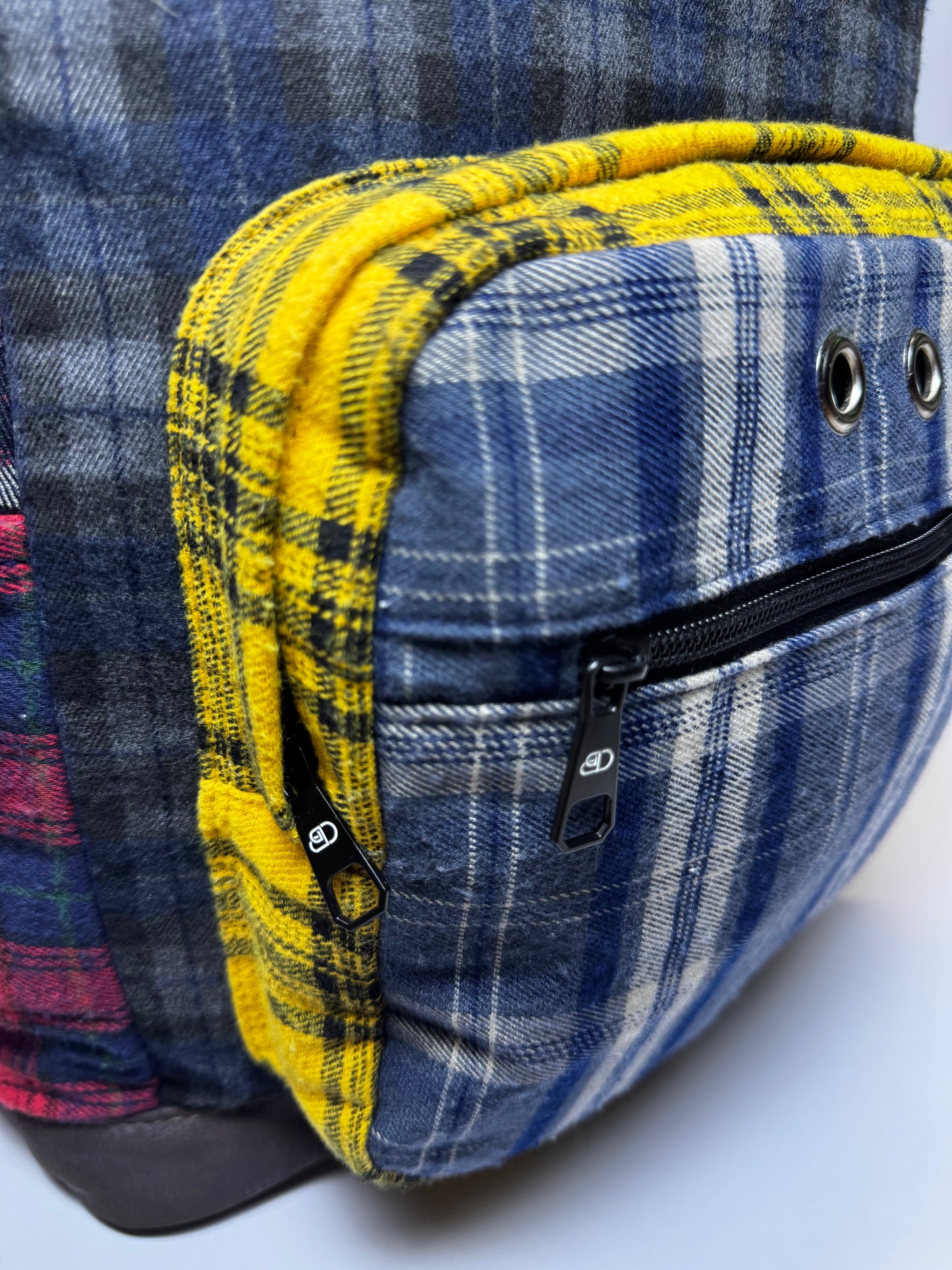 "What The" Plaid Back Pack
