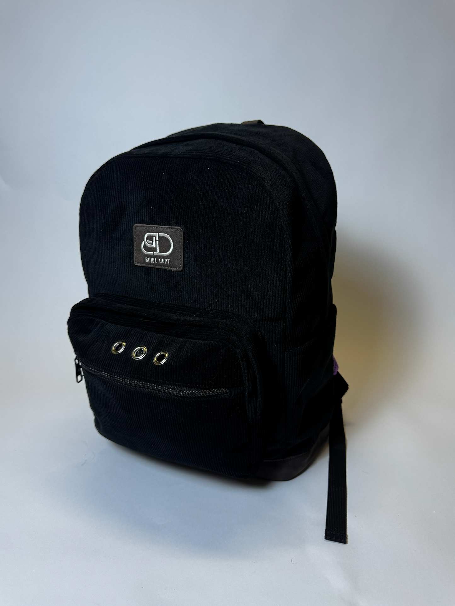 Black Corduroy Back Pack