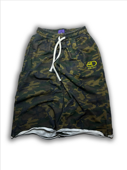 Brown Camo 3/4 Shorts