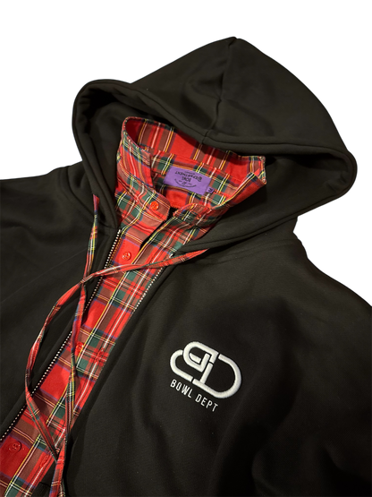 Black BowlDept Plaid Flannel Button-Up Set