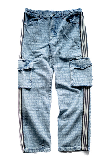 Denim Bowl Dept Striped Cargo Pants