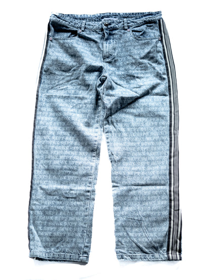 Denim Bowl Dept striped pants