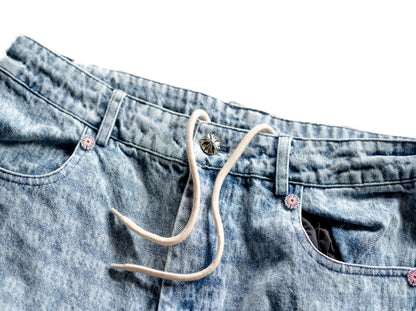 Denim Bowl Dept striped pants
